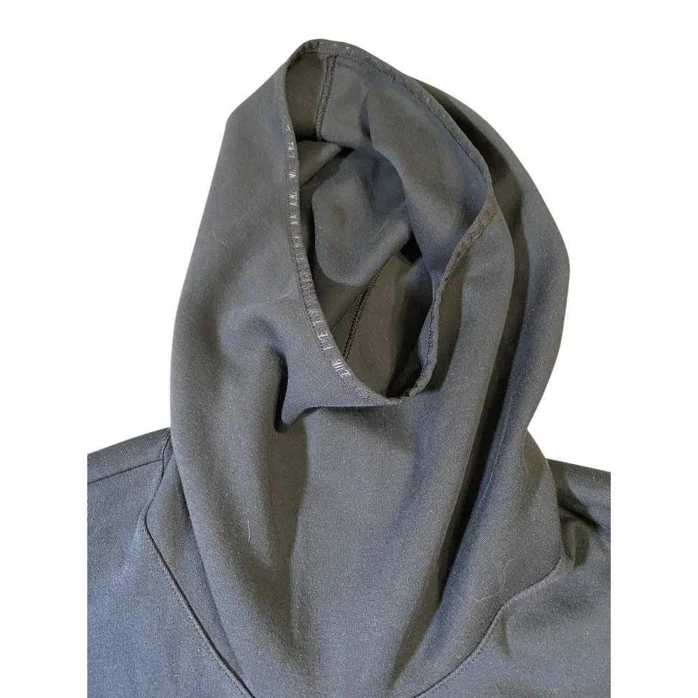 Nike Tech Fleece Poncho Hoodie Womens M Black Short Sleeve Cowl Neck Cape